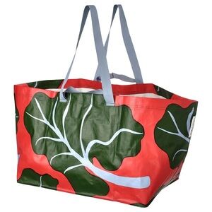 new ikea x marimekko bastua leaf carrier bag